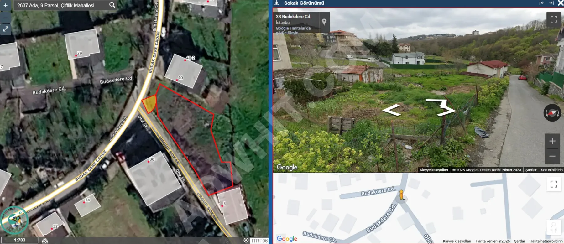 BEYKOZ ÇİFTLİK’TE 625 m² MÜSTAKİL PARSEL VİLLA İMARLI görsel 5